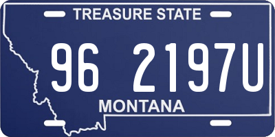 MT license plate 962197U