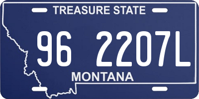 MT license plate 962207L