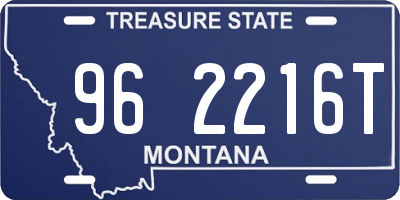 MT license plate 962216T