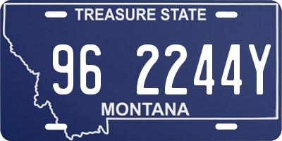 MT license plate 962244Y