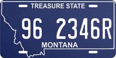 MT license plate 962346R