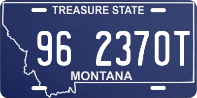 MT license plate 962370T