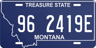 MT license plate 962419E