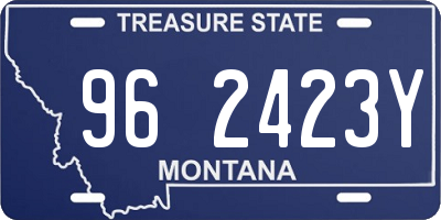MT license plate 962423Y