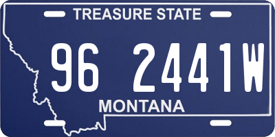 MT license plate 962441W