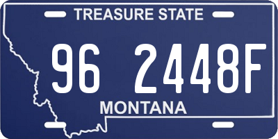 MT license plate 962448F