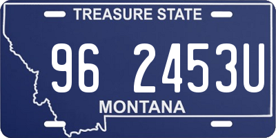 MT license plate 962453U