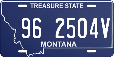 MT license plate 962504V