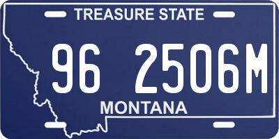 MT license plate 962506M