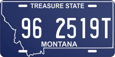 MT license plate 962519T
