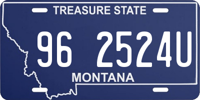 MT license plate 962524U