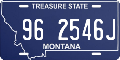 MT license plate 962546J
