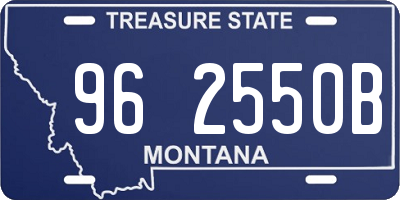 MT license plate 962550B