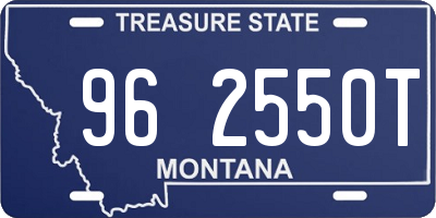 MT license plate 962550T