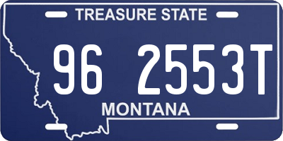 MT license plate 962553T