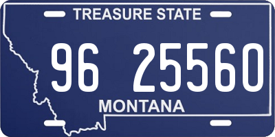 MT license plate 962556O