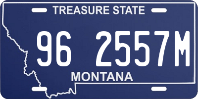 MT license plate 962557M