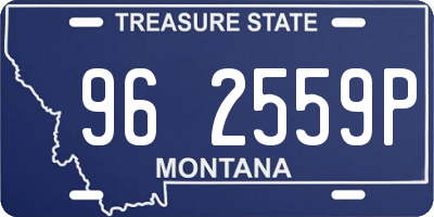 MT license plate 962559P