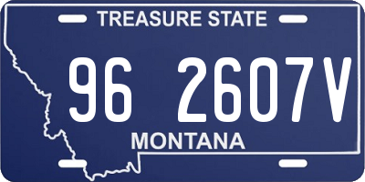 MT license plate 962607V