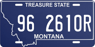 MT license plate 962610R