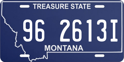 MT license plate 962613I