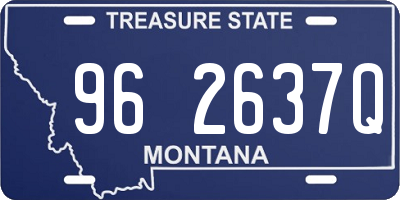 MT license plate 962637Q