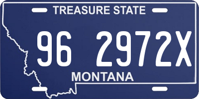 MT license plate 962972X