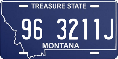 MT license plate 963211J