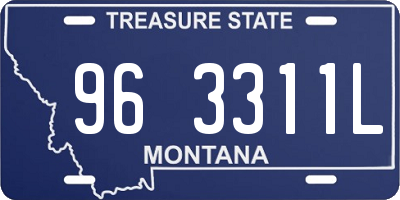 MT license plate 963311L