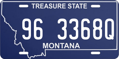 MT license plate 963368Q