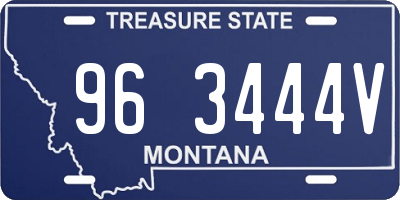 MT license plate 963444V