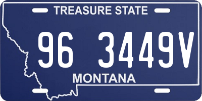 MT license plate 963449V