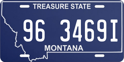 MT license plate 963469I