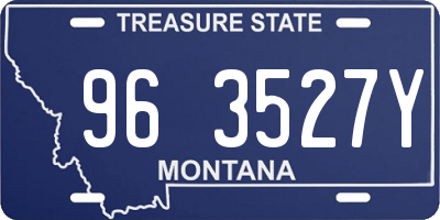 MT license plate 963527Y