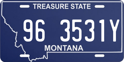 MT license plate 963531Y