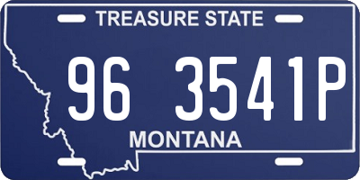 MT license plate 963541P