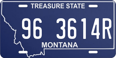 MT license plate 963614R