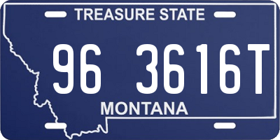 MT license plate 963616T