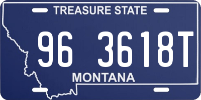 MT license plate 963618T