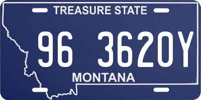 MT license plate 963620Y