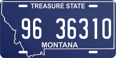 MT license plate 963631O