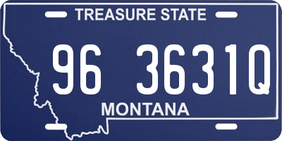 MT license plate 963631Q