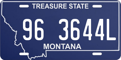 MT license plate 963644L