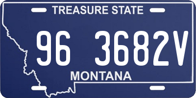 MT license plate 963682V