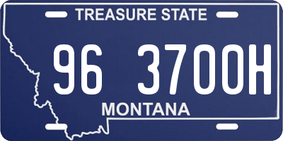 MT license plate 963700H