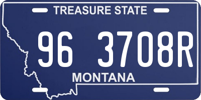 MT license plate 963708R
