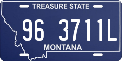 MT license plate 963711L