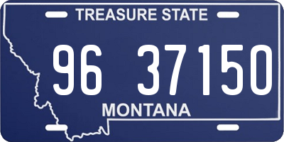 MT license plate 963715O