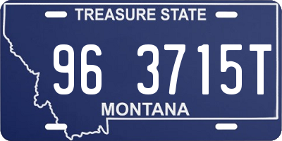 MT license plate 963715T