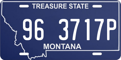 MT license plate 963717P